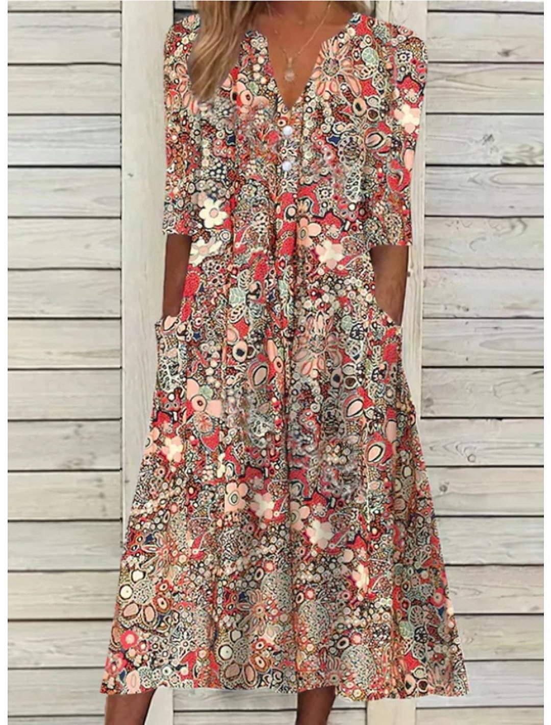 Inès Floral Print Dress